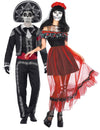 Disfraz de pareja esqueleto mejicano Día de los muertos Halloween adulto