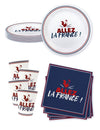 Kit de vajilla desechable Allez la France