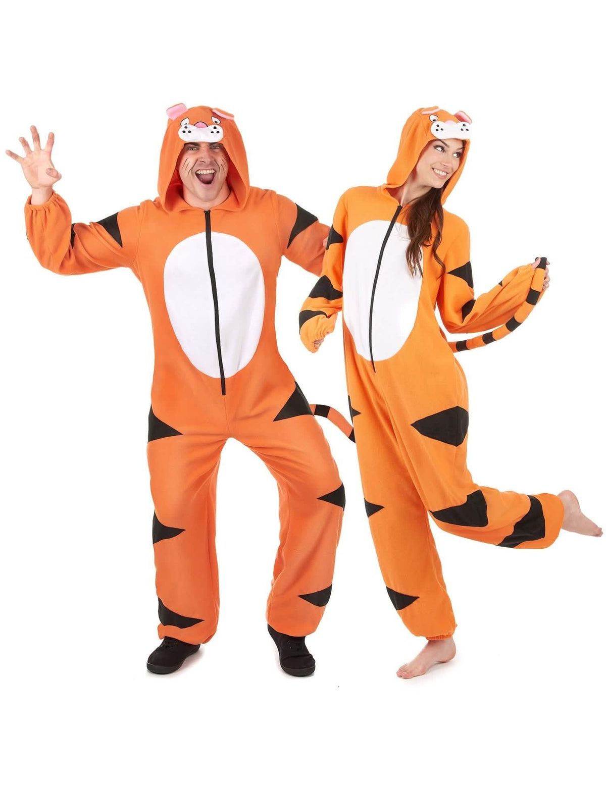 Disfraz de pareja traje de tigre