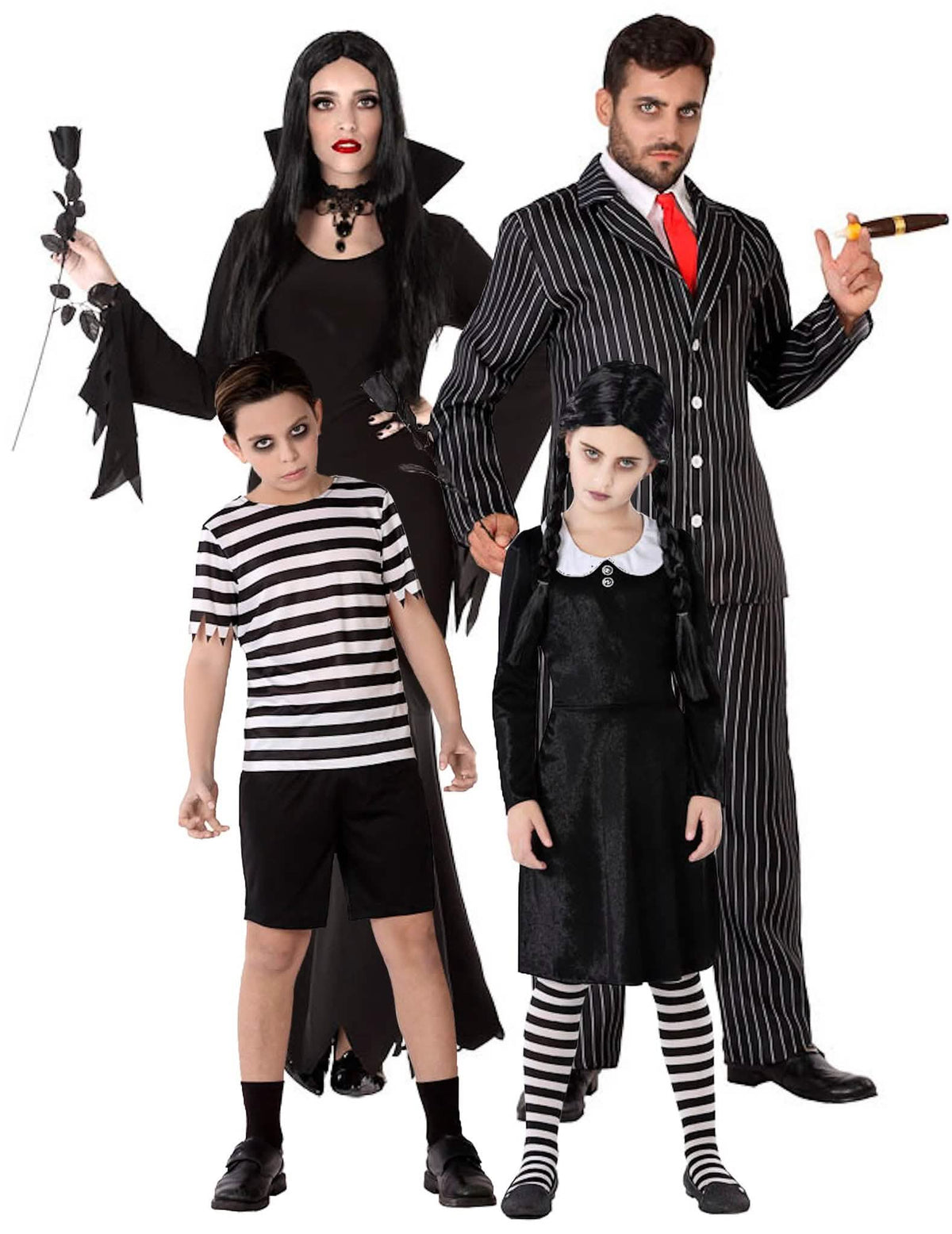 Disfraz de familia gótica Halloween