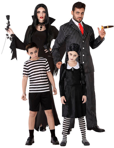 Disfraz de familia gótica Halloween