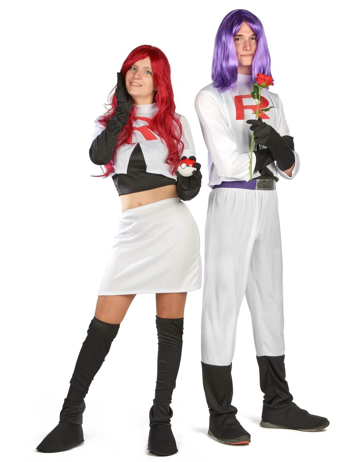 Disfraz de pareja de supervillanos manga para adultos
