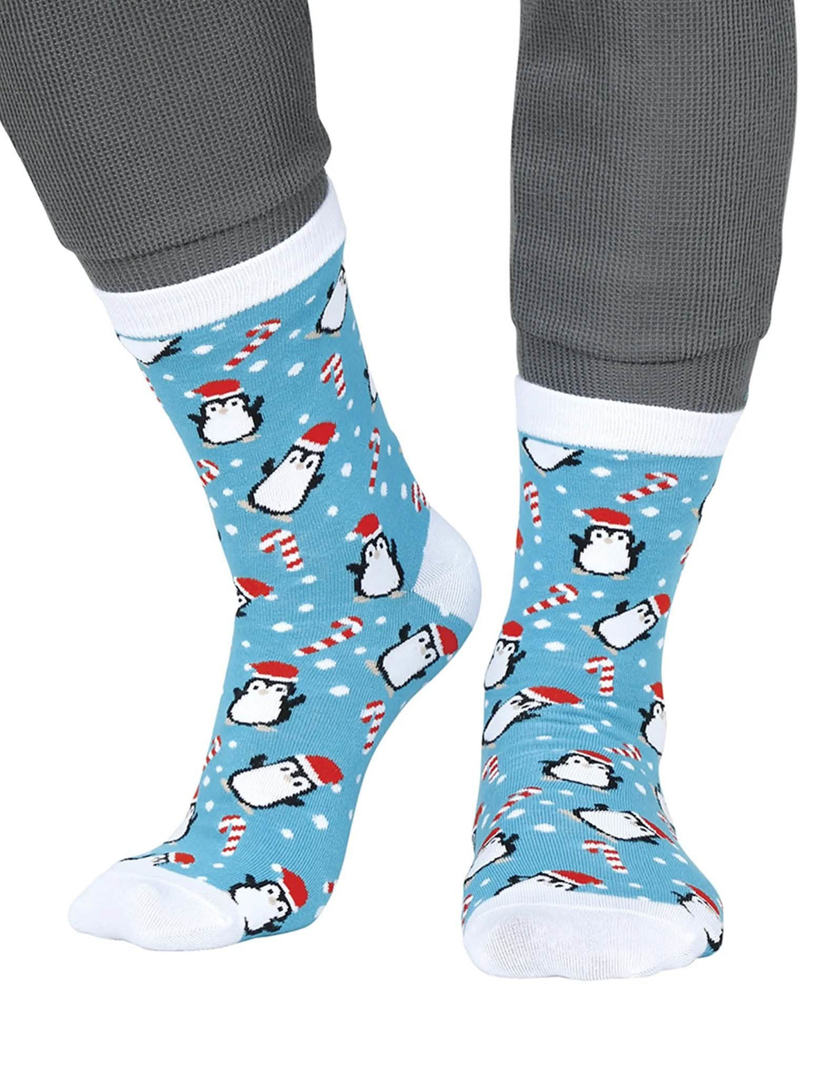 Lote de 6 pares de calcetines de Navidad con motivos festivos para adulto