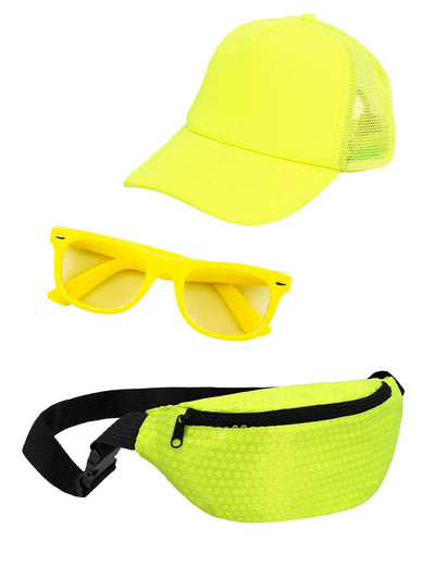 Kit de accesorios amarillo chillón