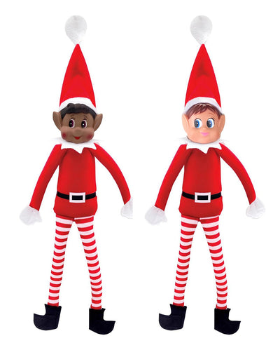 Dúo de elfos navideños Elvie y Pimpon