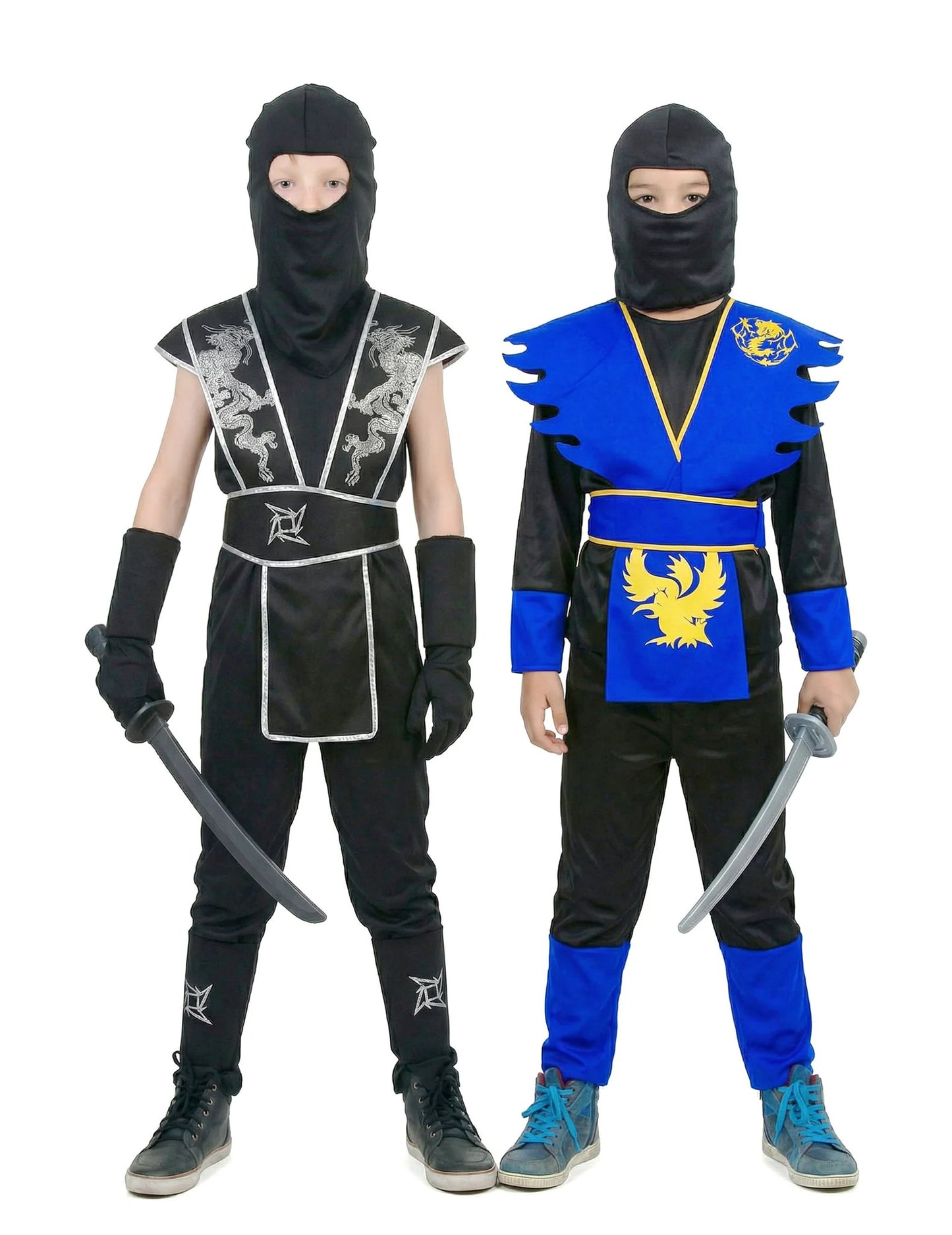 Disfraz de pareja de ninjas para niños