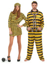 Disfraz de pareja presos amarillo