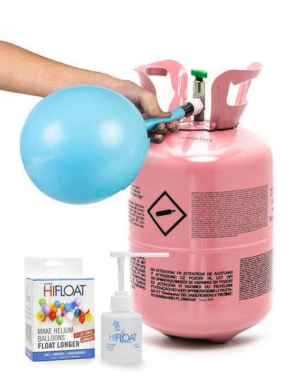 Kit botella de helio hasta 30 globos con Hi-Float