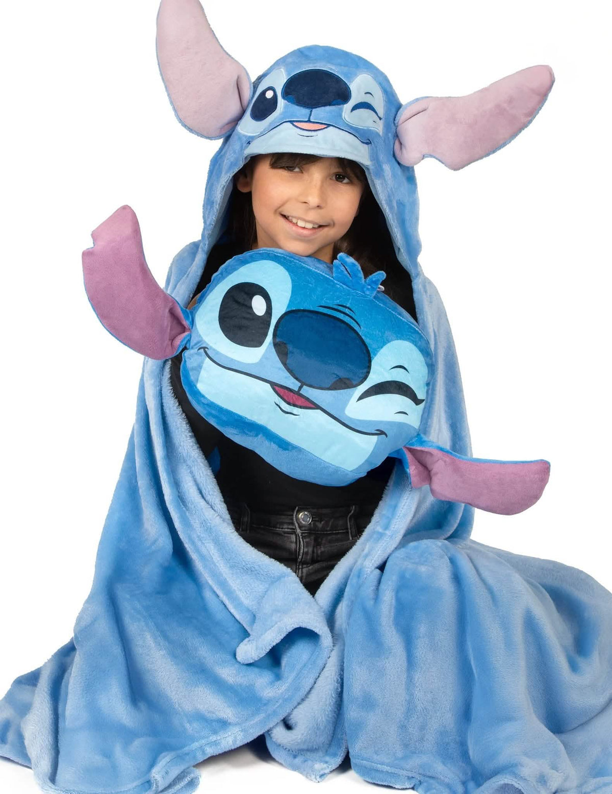 Juego de manta y almohada de forro polar Stitch™