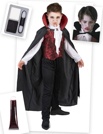 Pack disfraz vampiro Halloween niño
