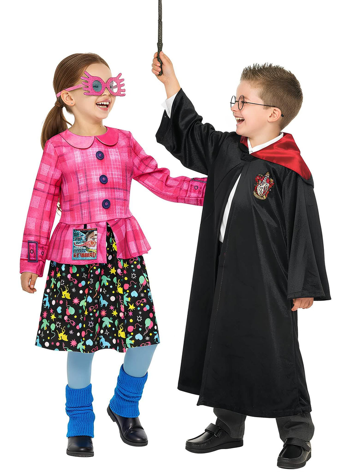 Déguisement de couple Harry et Luna - Harry Potter pour enfant rose et noir