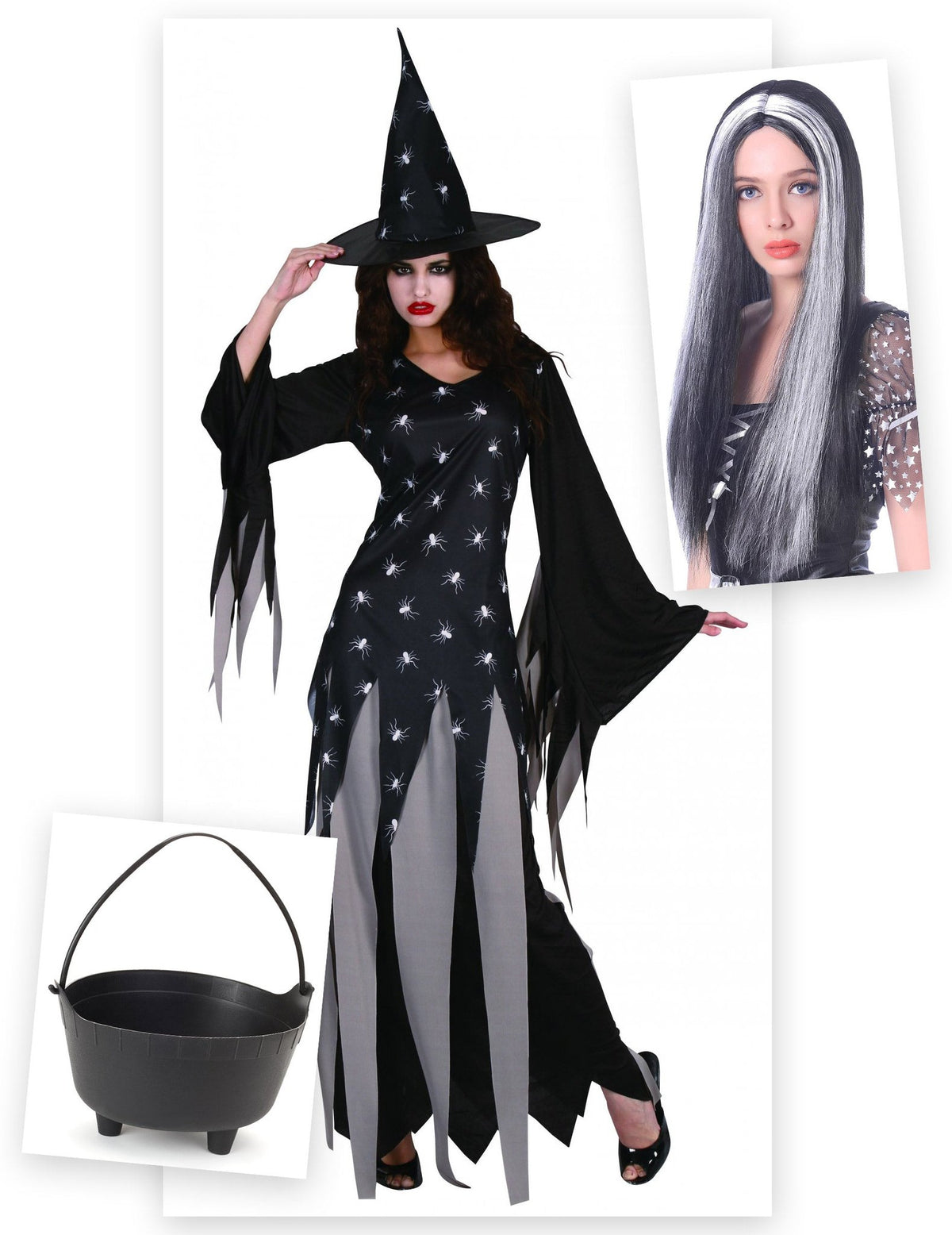 Kit disfraz de bruja Halloween