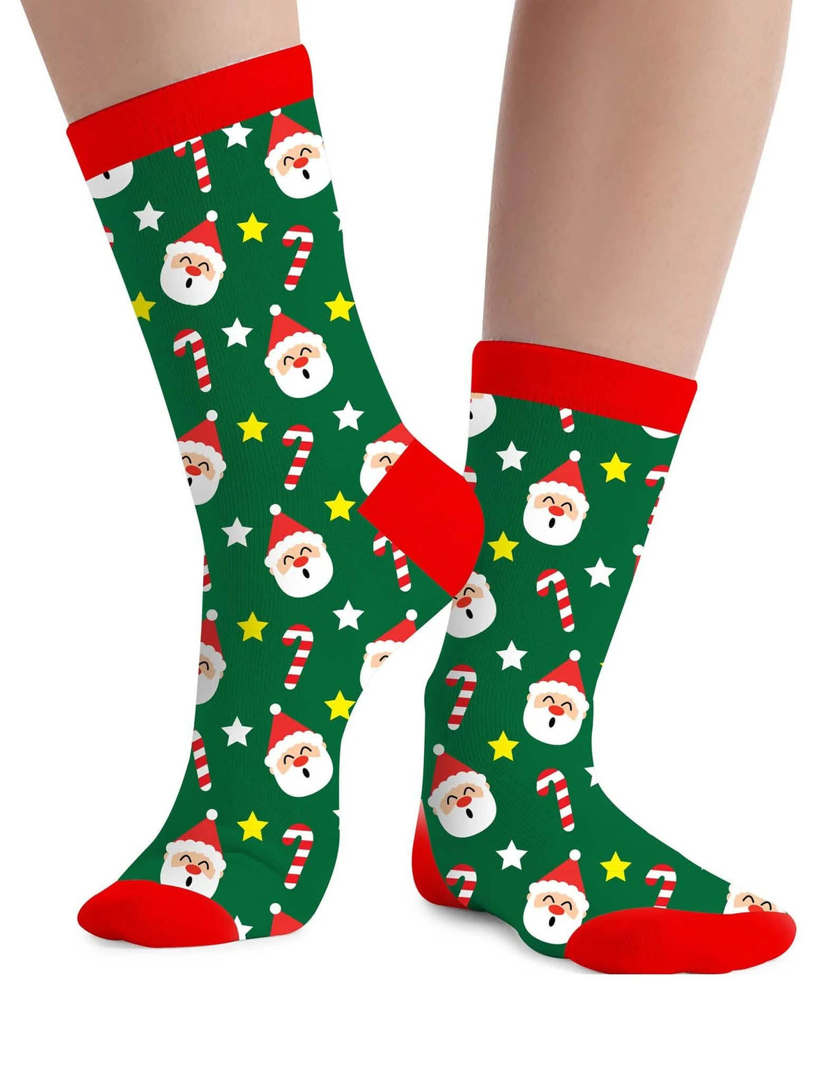 Lote de 6 pares de calcetines de Navidad con motivos festivos para adulto