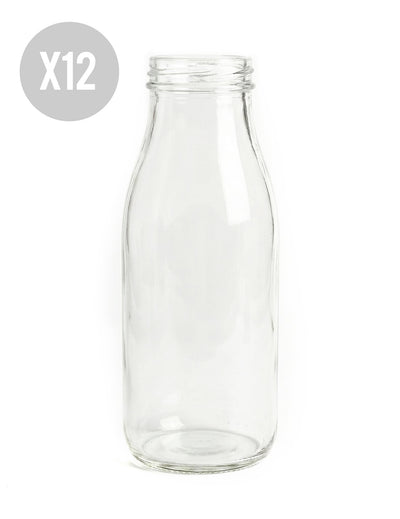 12 botellas de vidrio Candy bar