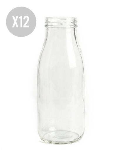 12 botellas de vidrio Candy bar