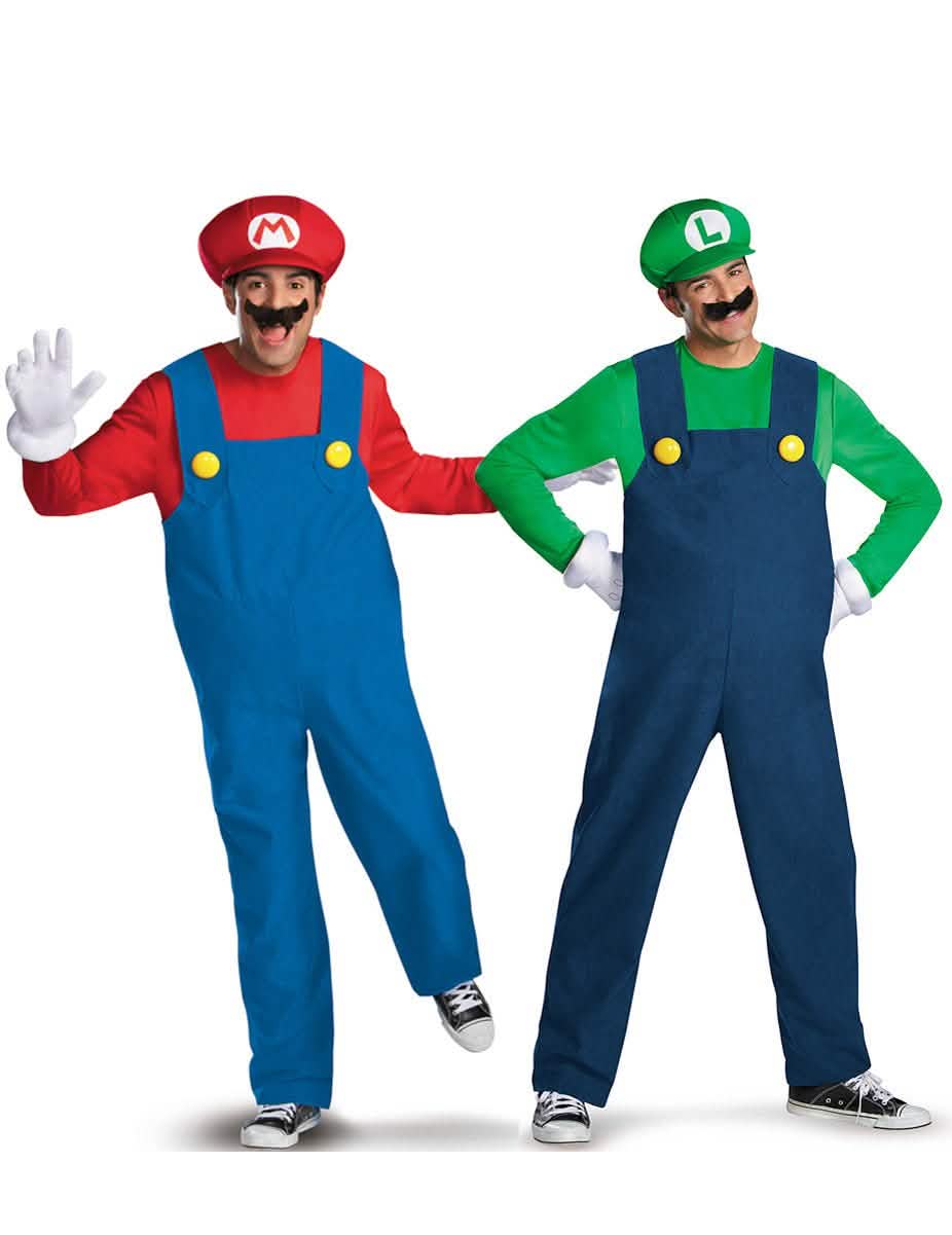Disfraz de pareja Mario™ y Luigi™ adulto