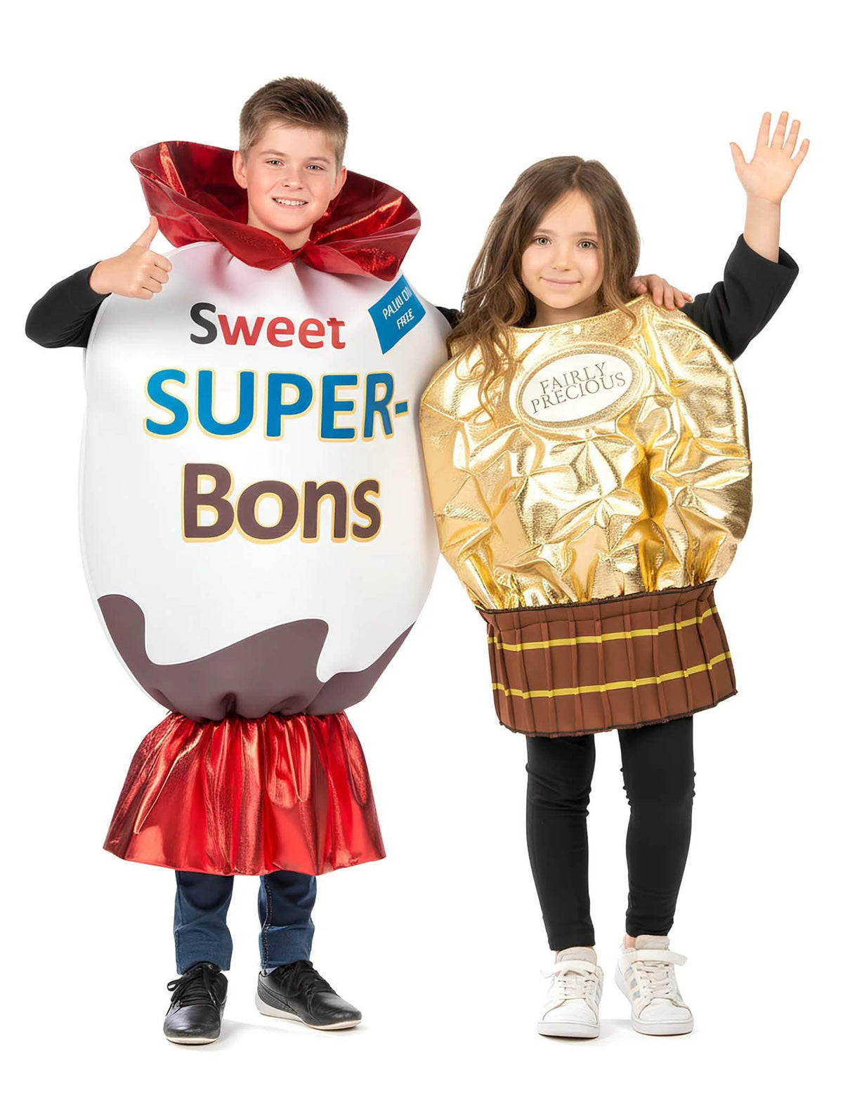 Disfraz de pareja de dulces para niños