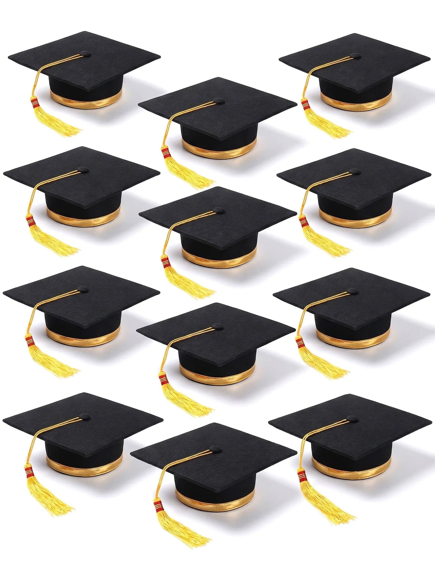 12 gorros de graduado para adulto