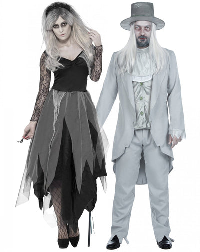 Disfraz de pareja novios fantasmas Halloween adultos