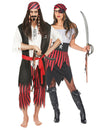 Disfraz de pareja de piratas para adultos