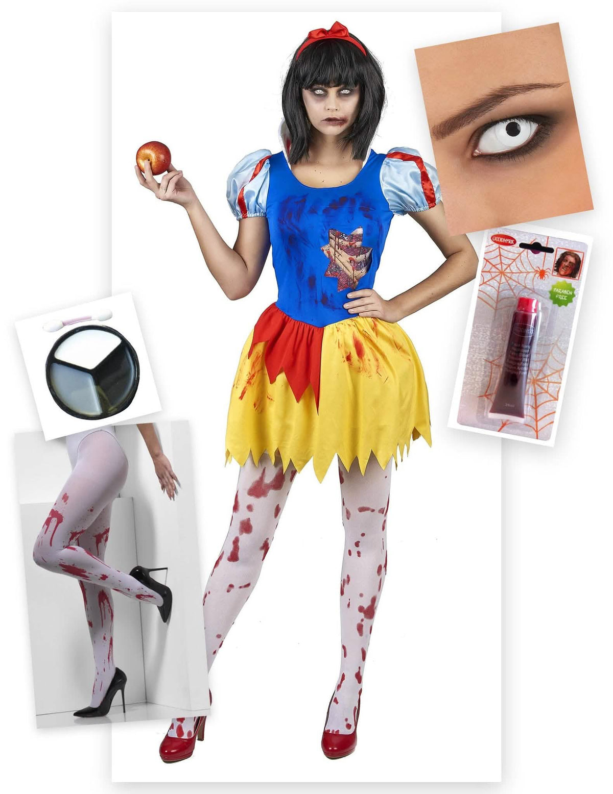 Kit disfraz princesa envenenada Halloween