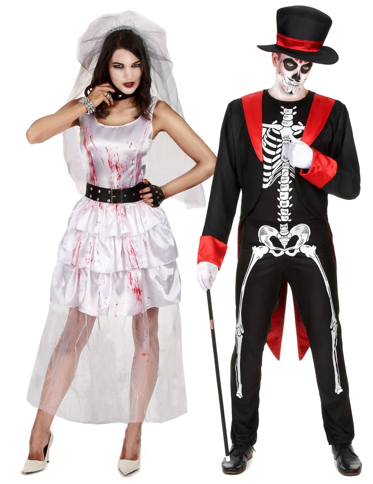 Disfraz parejas novios góticos Halloween
