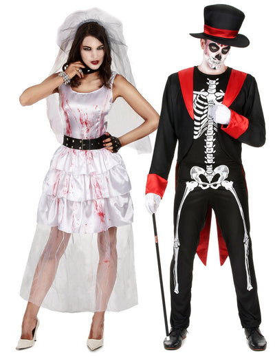 Disfraz parejas novios góticos Halloween