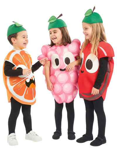 Disfraz de grupo frutas para niños