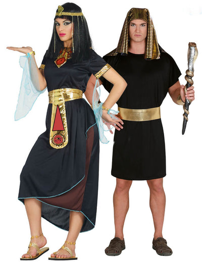 Disfraz de pareja Cleopatra y Faraón adulto
