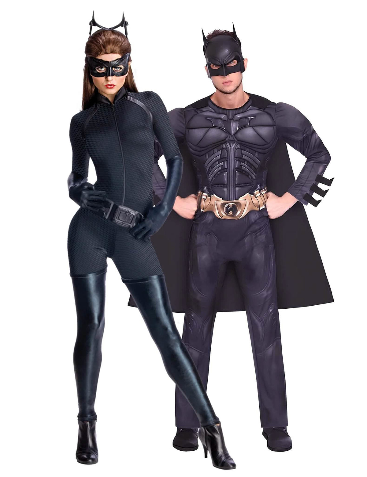Disfraz de pareja Batman™ y Catwoman™ para adulto