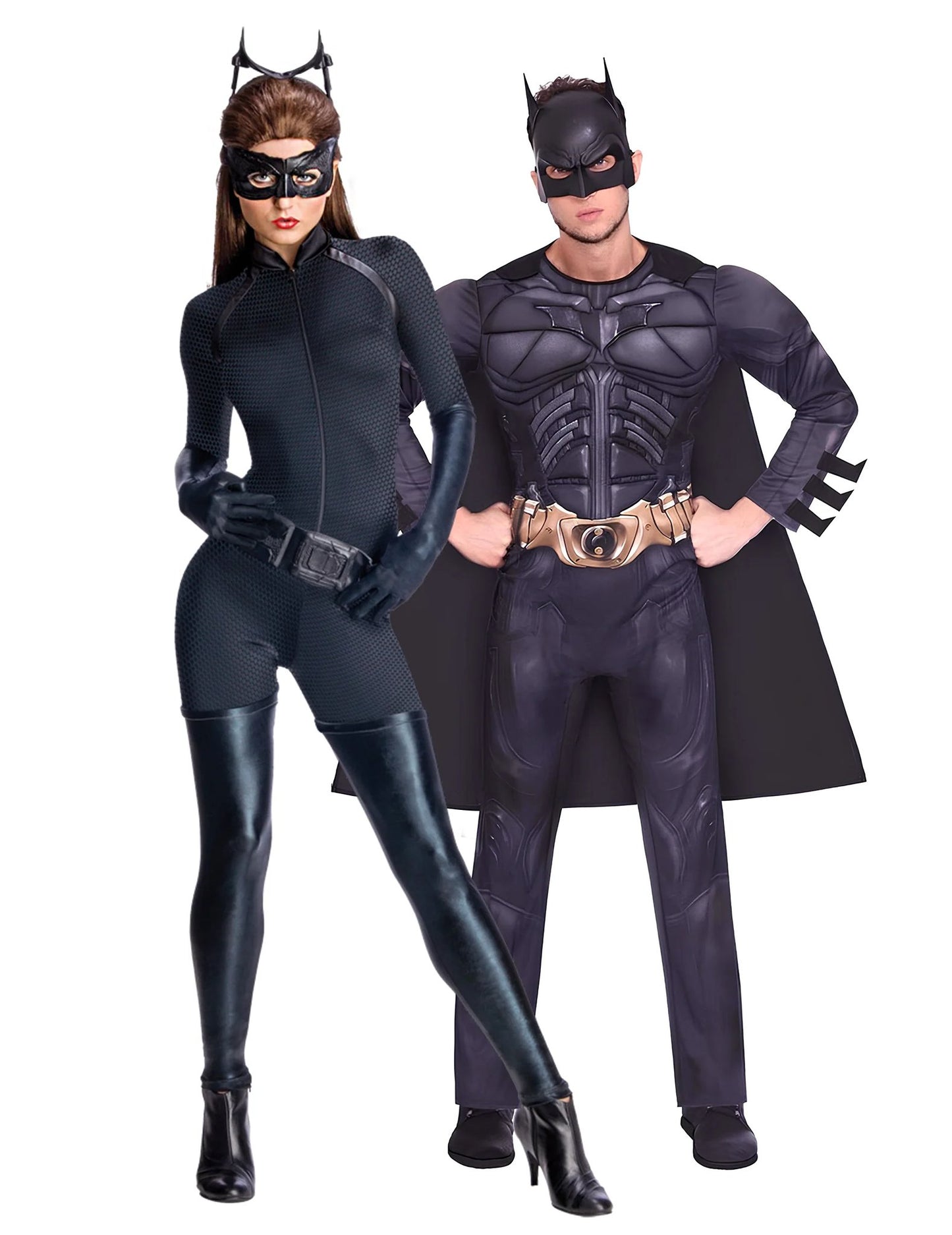 Disfraz de pareja Batman™ y Catwoman™ para adulto