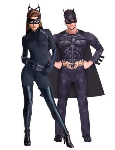 Disfraz de pareja Batman™ y Catwoman™ para adulto