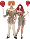 Disfraz de pareja payaso locos adulto