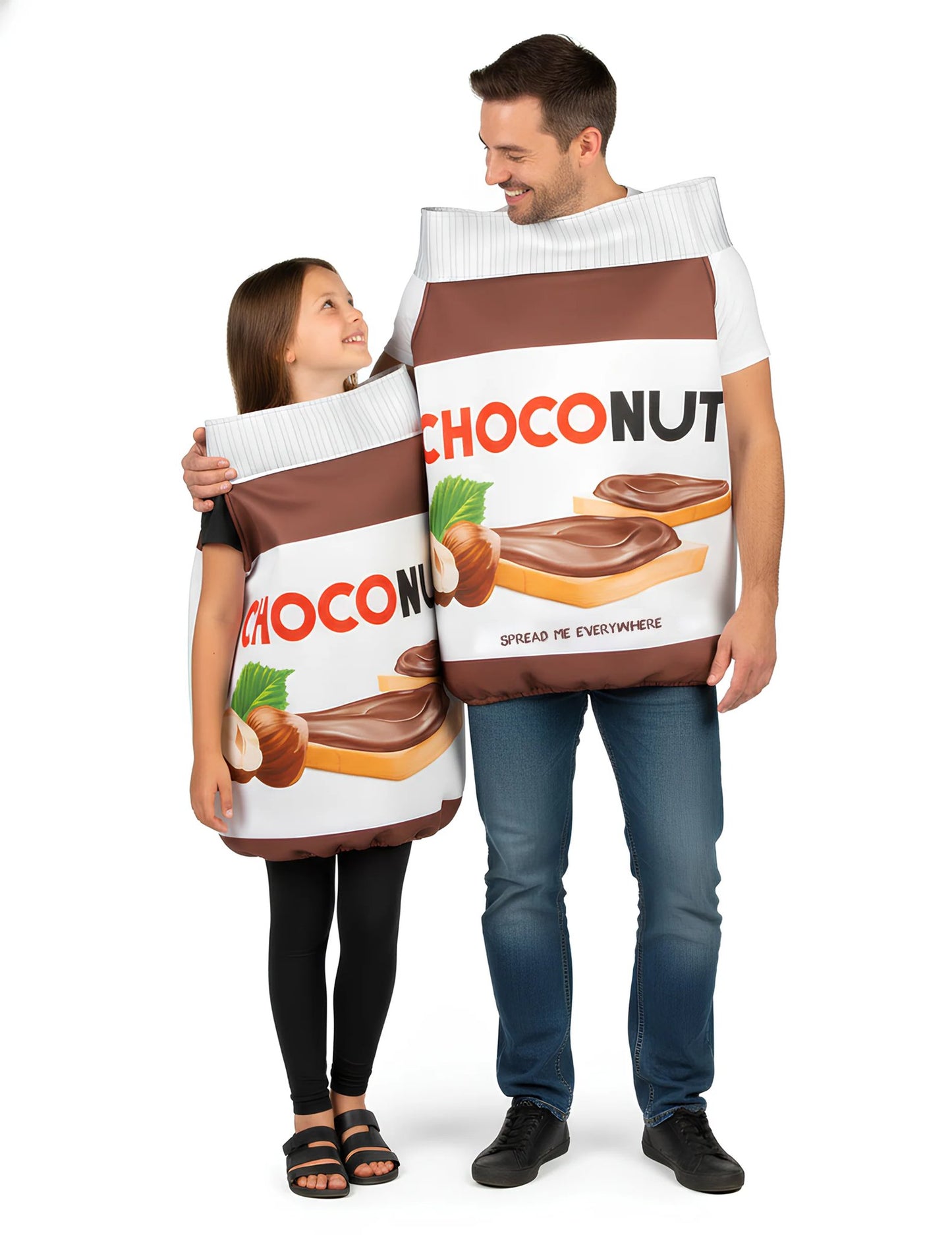Disfraz de pareja Choconut adulto y niño