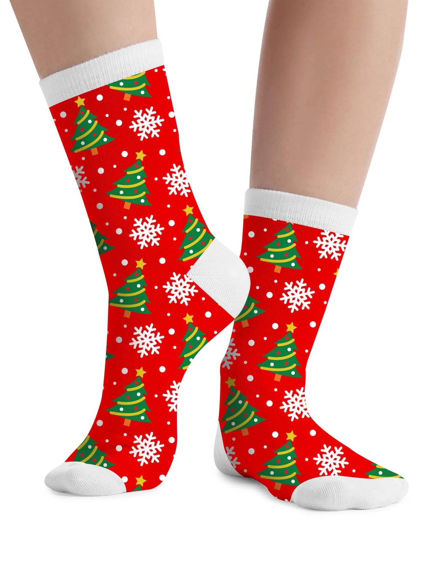 Lote de 6 pares de calcetines de Navidad con motivos festivos para adulto