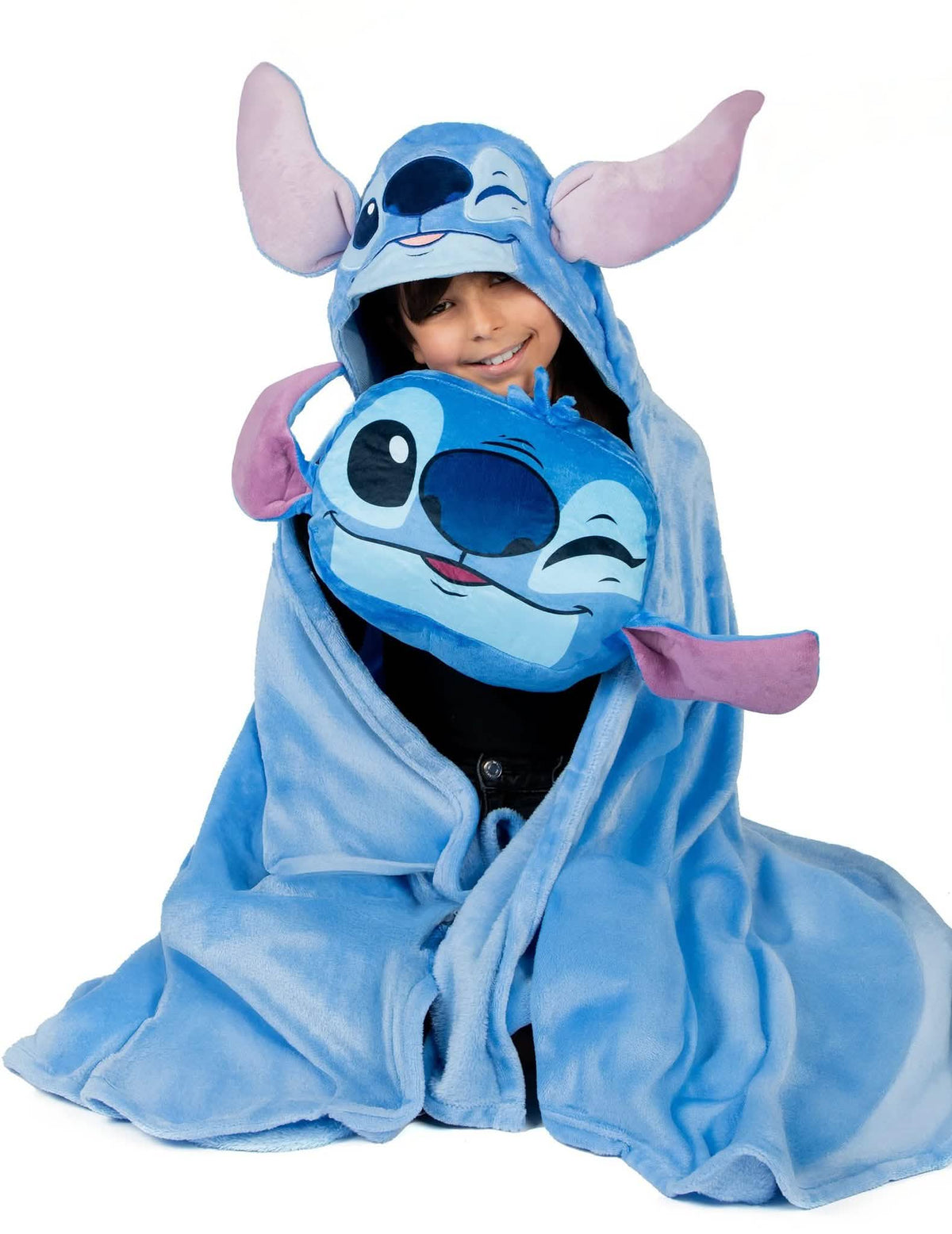 Juego de manta y almohada de forro polar Stitch™