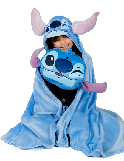 Juego de manta y almohada de forro polar Stitch™