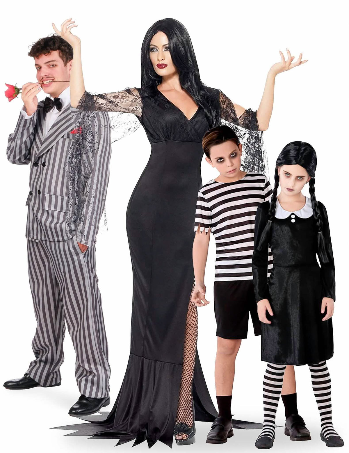 Disfraz de familia gótica