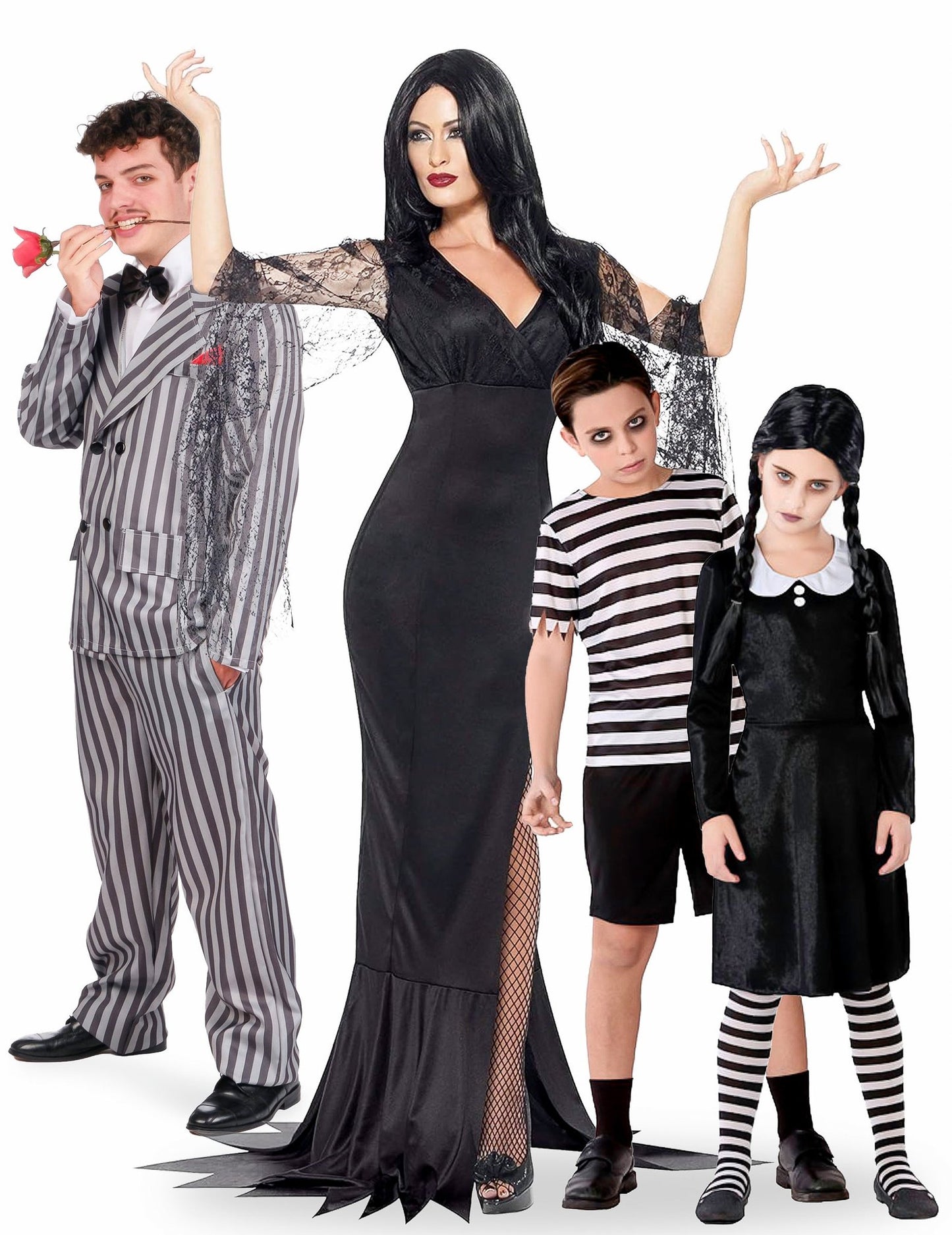 Disfraz de familia gótica