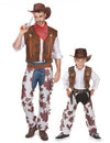 Disfraz de pareja vaquero padre e hijo