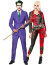 Disfraz de pareja Harley Quinn - Suicide Squad 2™ y Traje Mr.Joker™ Suitmeister™ adultos