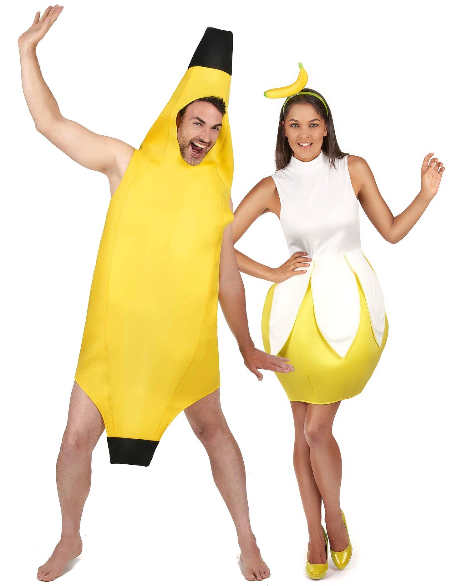 Disfraz de pareja plátano adulto