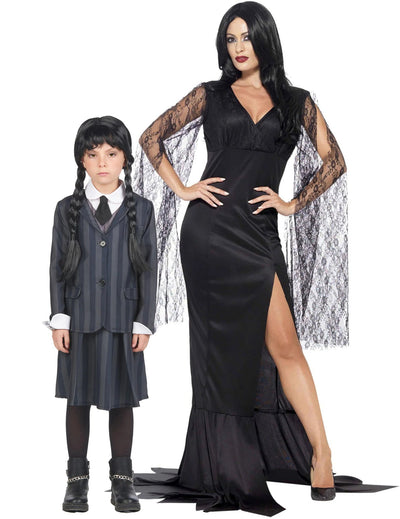 Disfraz de pareja familia macabra madre e hija Halloween
