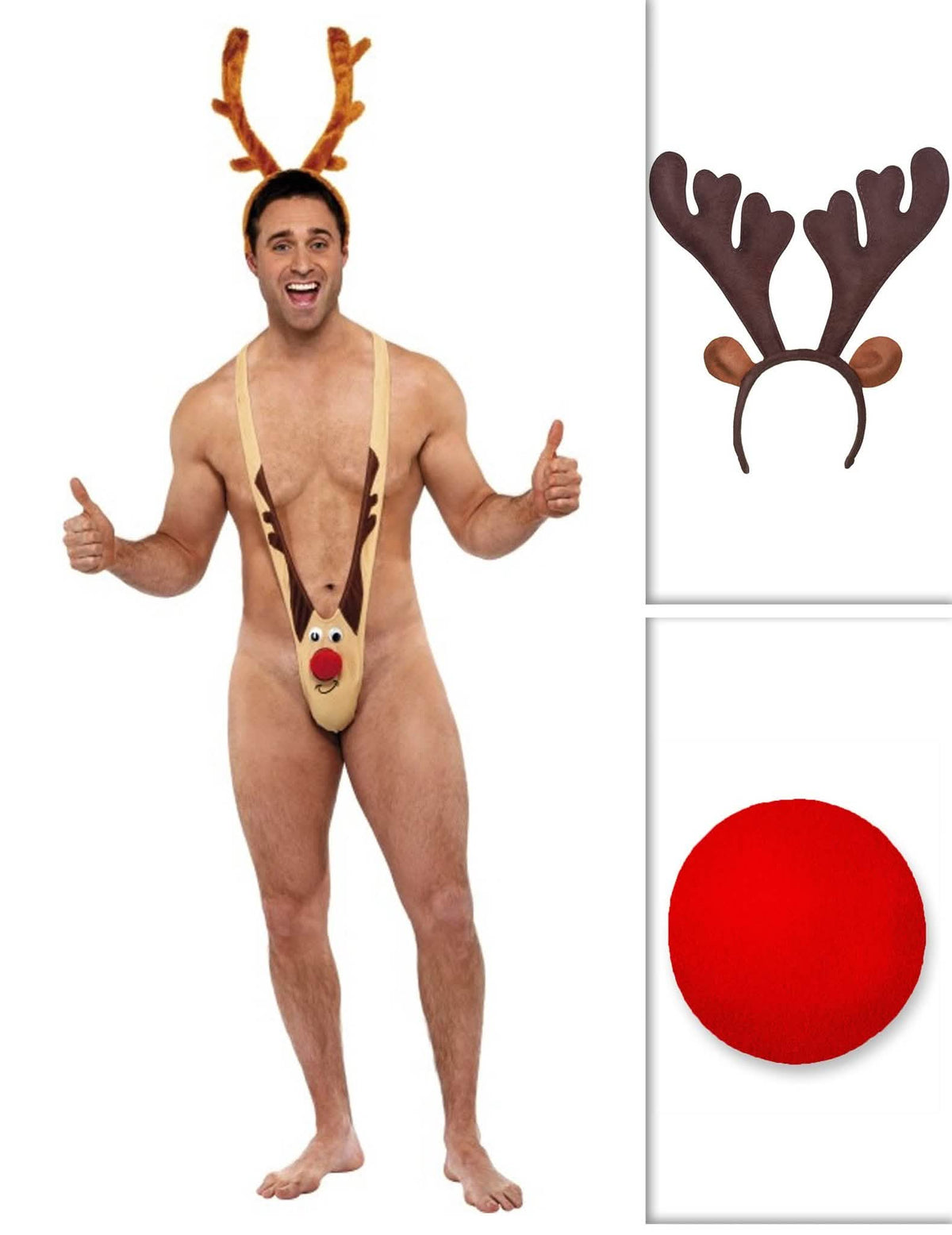 kit disfraz mankini reno Navidad