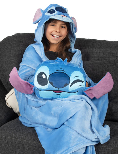 Juego de manta y almohada de forro polar Stitch™