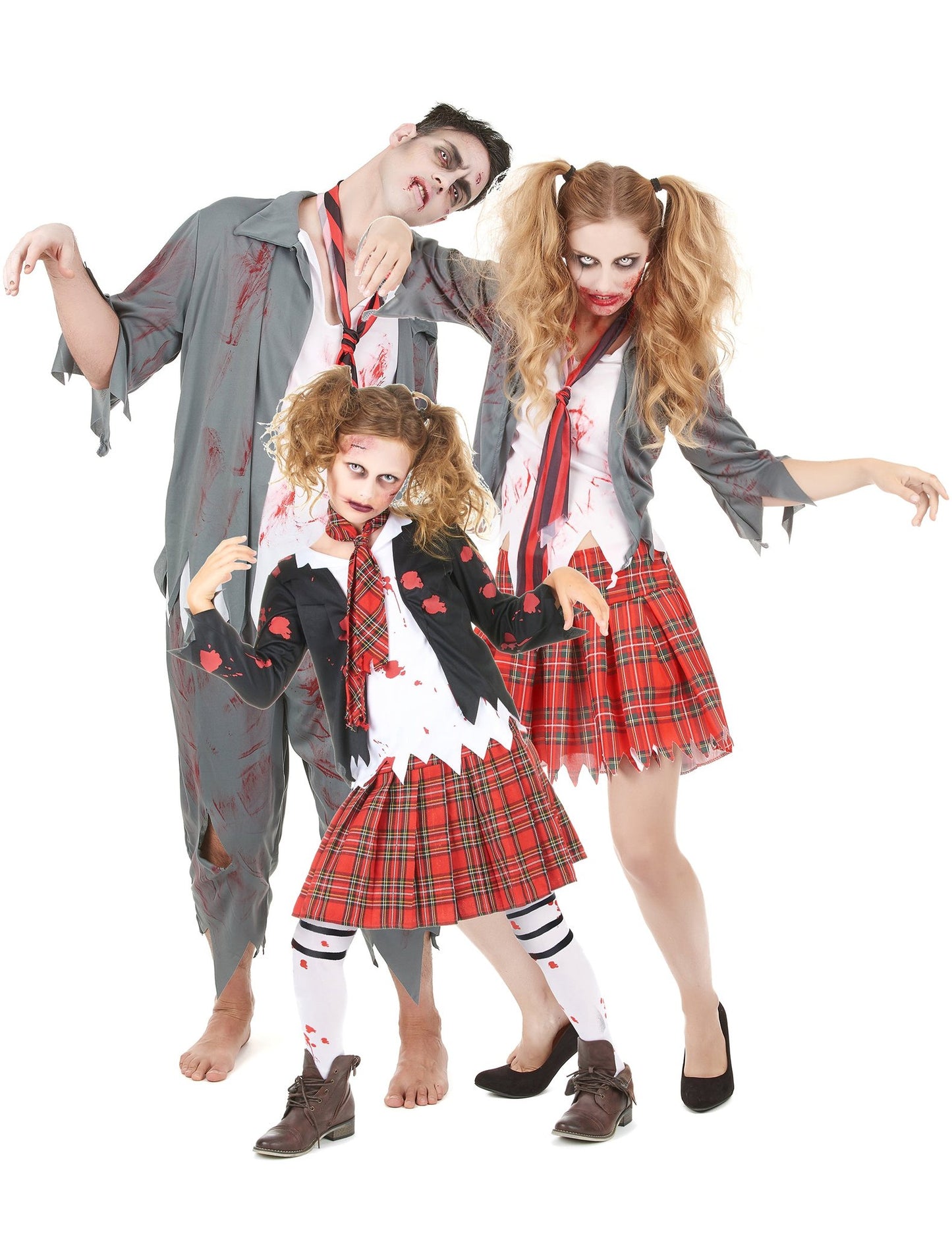 Disfraz de familia zombie Halloween