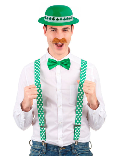 Kit de sombrero y pajarita de San Patricio para adultos