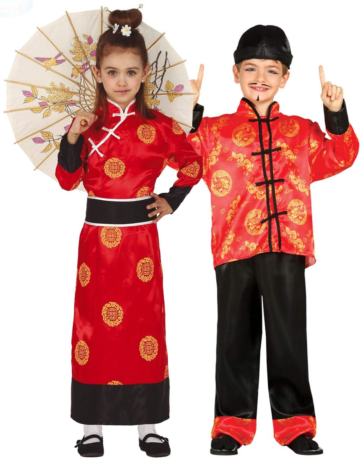 Disfraz de pareja cultura china - niños