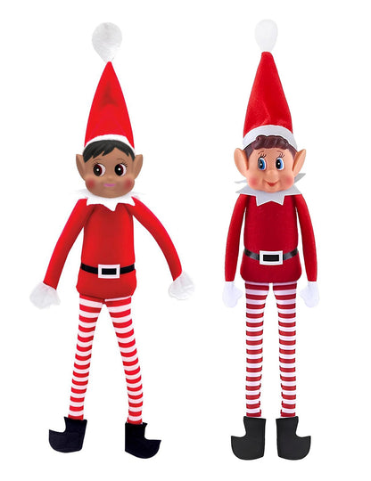 El travieso dúo de elfos navideños Eflie y Paillette