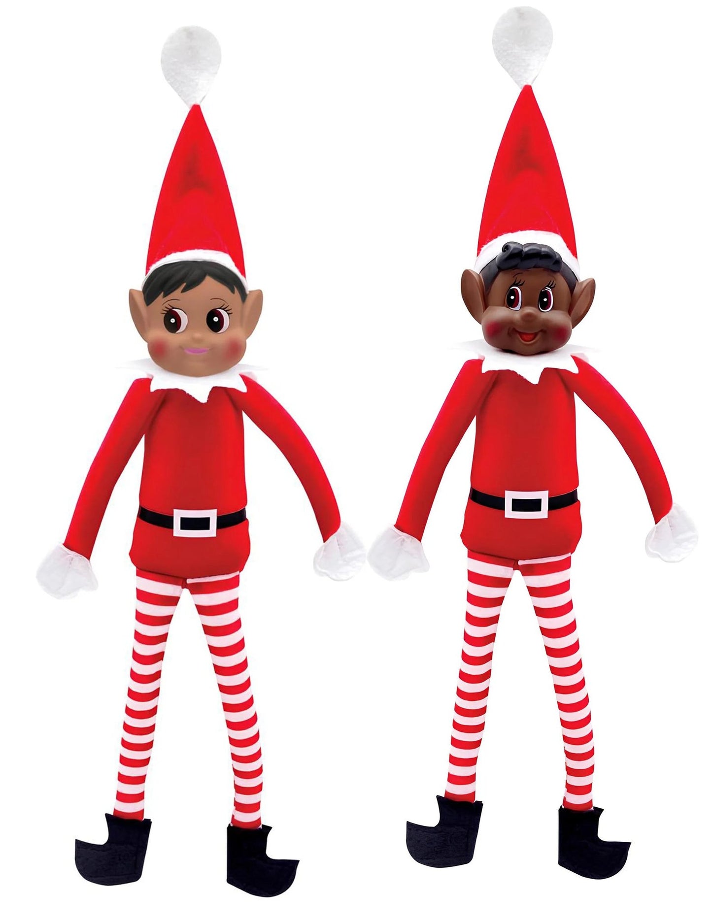 El travieso dúo de elfos navideños Paillette y Loustic